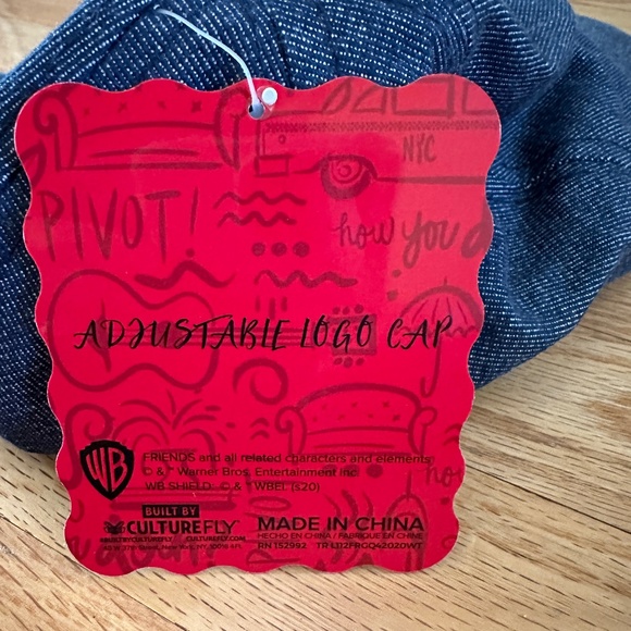 Vintage FRIENDS TV Show 1994 Denim Hat Cap NWT - Picture 10 of 11